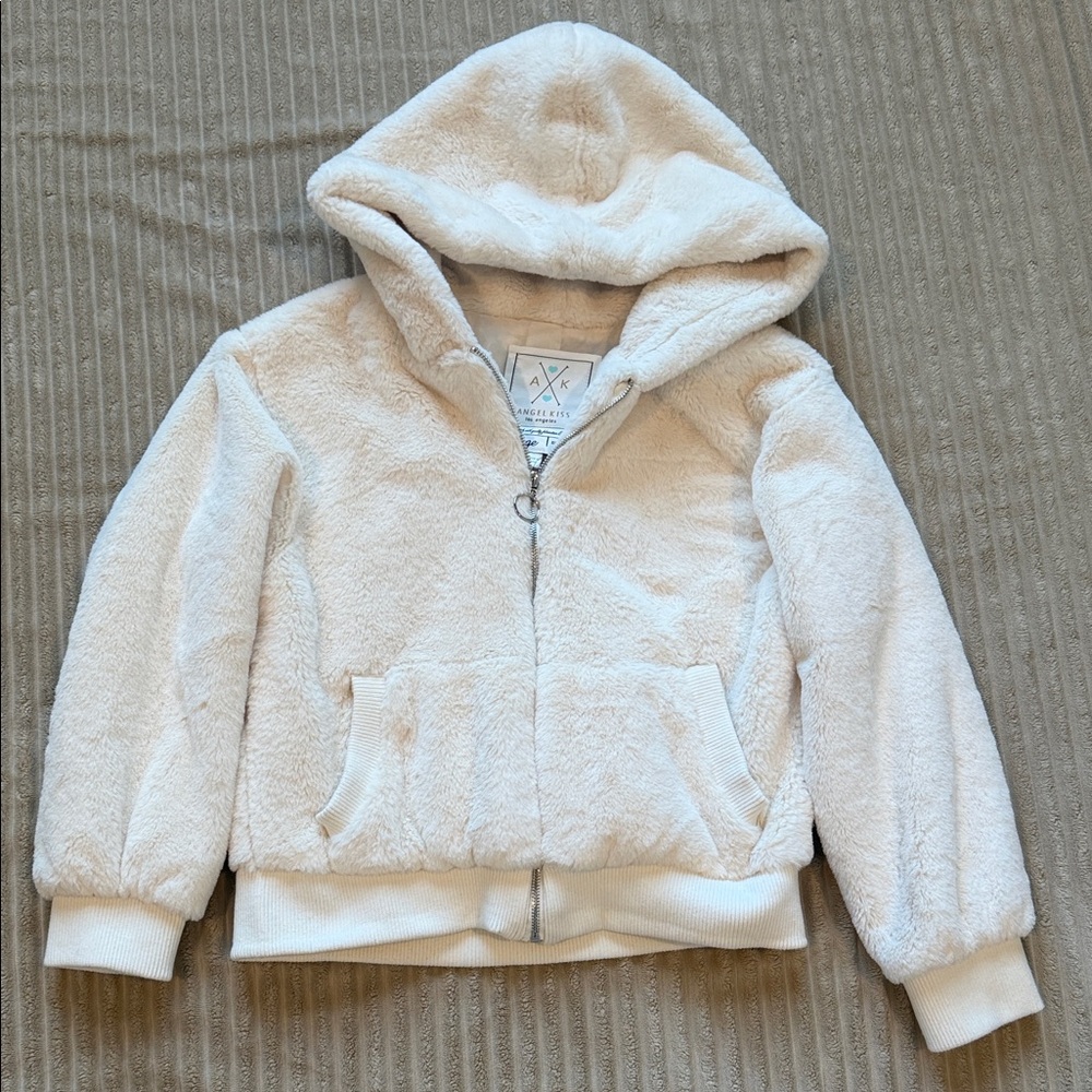 Angel Kiss Kids' Cream Fleece Hoodie